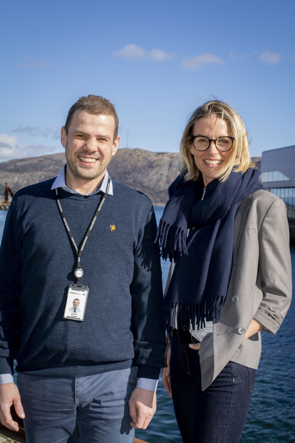 VOKSER KRAFTIG: Kenneth Titlestad og Heidi Ravndal i Sopra Steria Stavanger kan nå glede seg over at kollega nummer 100 er på plass. (Foto: Sopra Steria/Kjetil Ravnås) VOKSER KRAFTIG: Kenneth Titlestad og Heidi Ravndal i Sopra Steria Stavanger kan nå glede seg over at kollega nummer 100 er på plass. (Foto: Sopra Steria/Kjetil Ravnås)