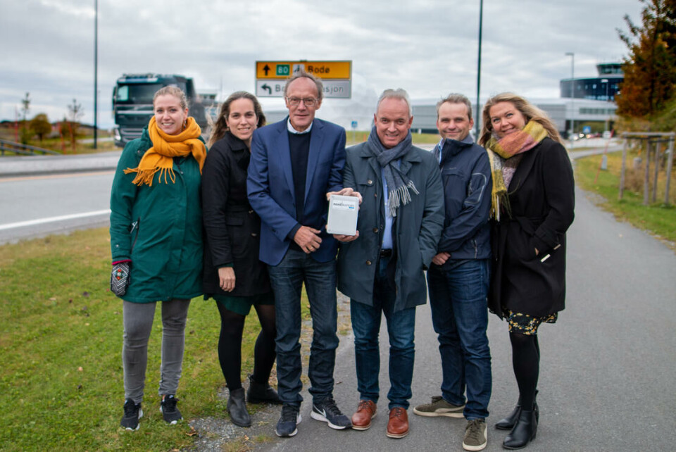 LUFTKVALITET: Fra venstre miljørådgiver i Bodø kommune Solveig Margrethe Bergseng Lakså, prosjektleder for Smartere transport Bodø, Nordland fylkeskommune, Telenor ambassadør Stein C. Tømmer, adm. dir. i Nordkontakt Tom Erlend Kristiansen, prosjektleder for IoT-Bodøregionen Vemund Kristiansen og prosjektleder for Smart Bodø, Bodø kommune, Marianne Bahr Simonsen LUFTKVALITET: Fra venstre miljørådgiver i Bodø kommune Solveig Margrethe Bergseng Lakså, prosjektleder for Smartere transport Bodø, Nordland fylkeskommune, Telenor ambassadør Stein C. Tømmer, adm. dir. i Nordkontakt Tom Erlend Kristiansen, prosjektleder for IoT-Bodøregionen Vemund Kristiansen og prosjektleder for Smart Bodø, Bodø kommune, Marianne Bahr Simonsen