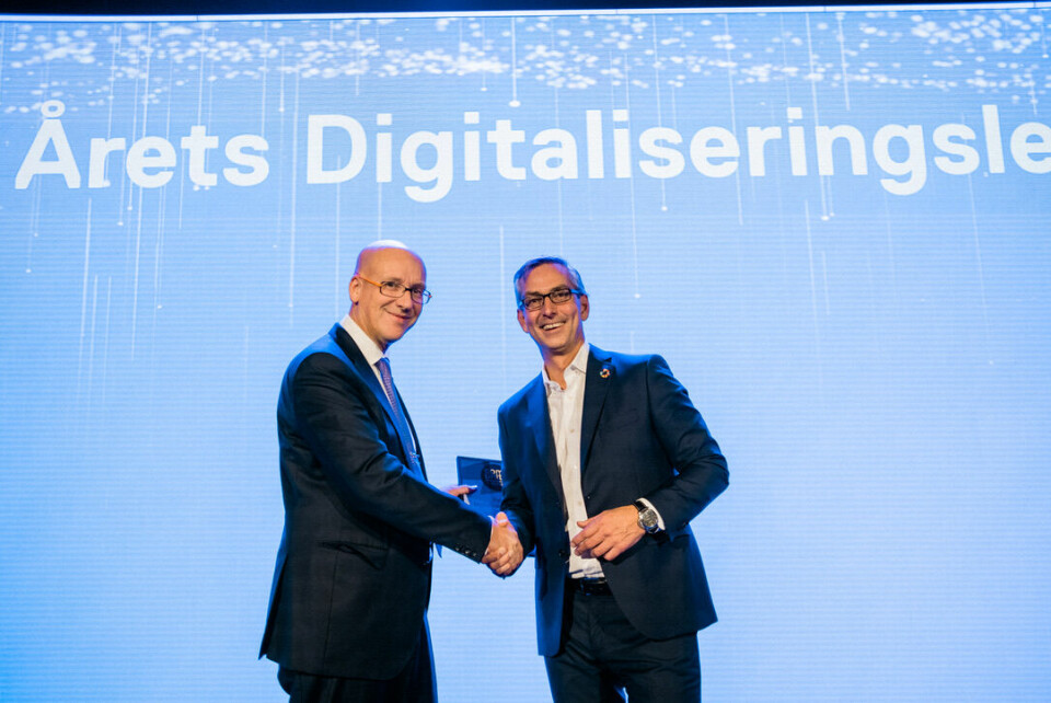 PRIS: Atea kåret Coop til «Årets digitaliseringsleder» på Community Tech på Clarion The Hub i Oslo denne uken. (Foto: Atea)