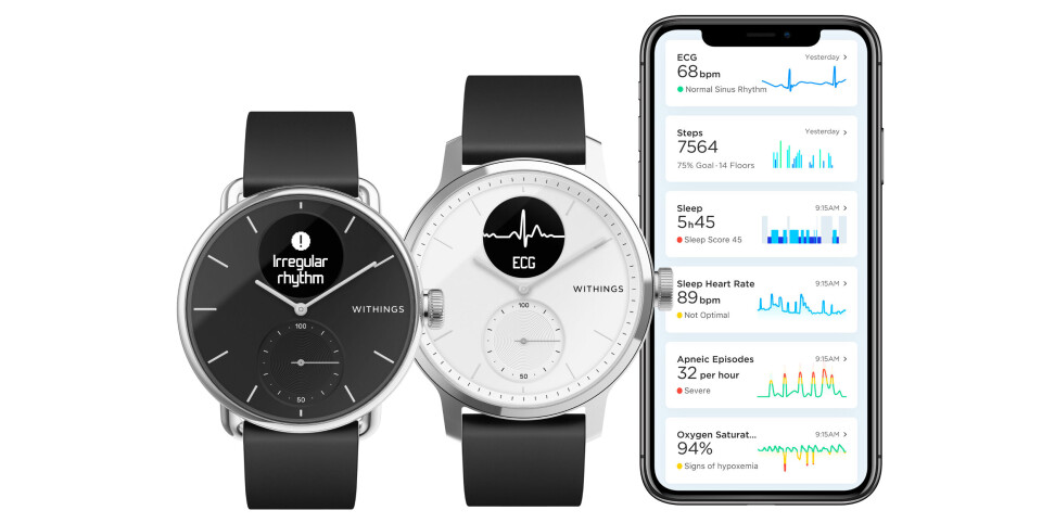 EKG: Smarte hjertefunksjoner på håndleddet (Foto: Withings) EKG: Smarte hjertefunksjoner på håndleddet (Foto: Withings)